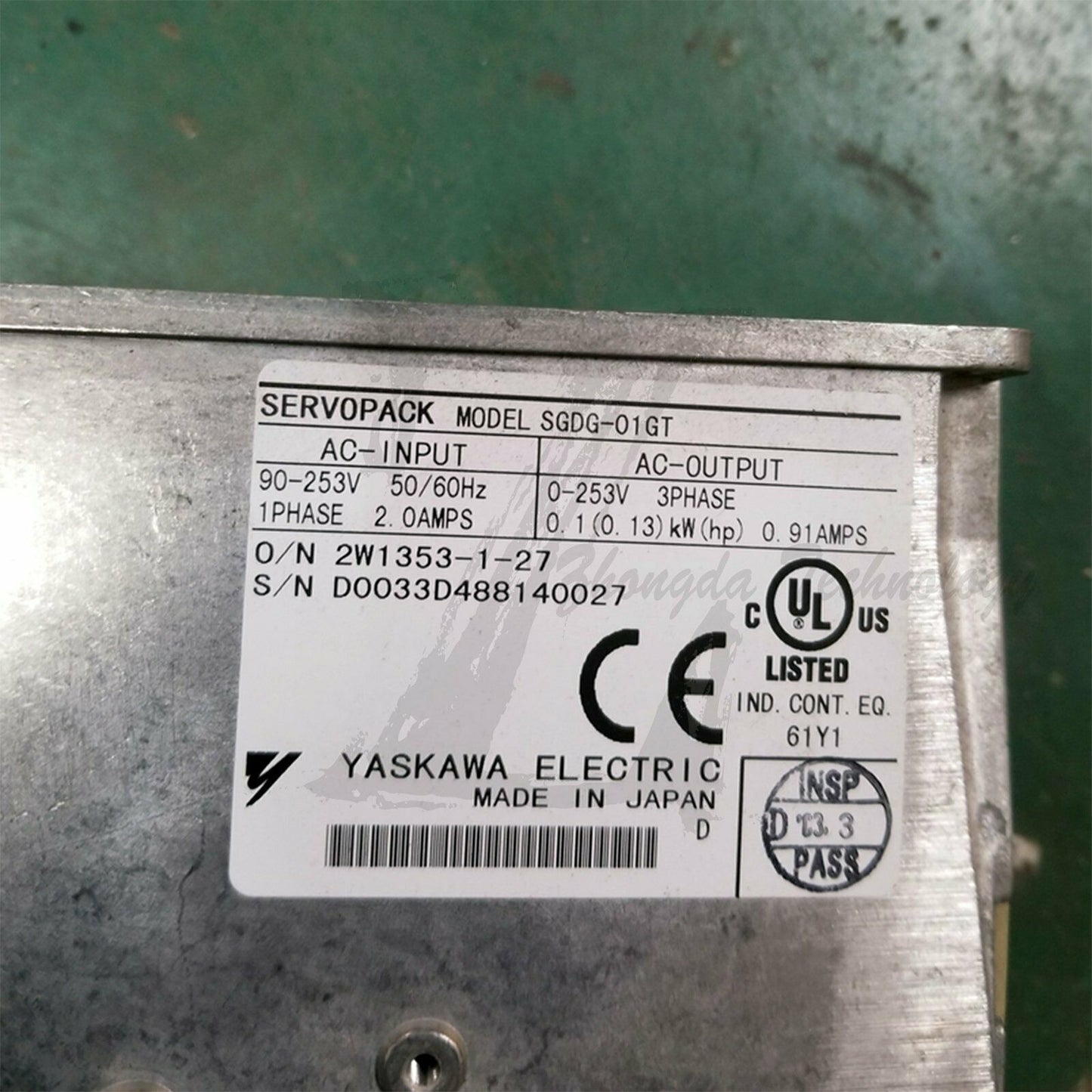Used Yaskawa Servo Drive SGDG-01GT good test - YASKAWA