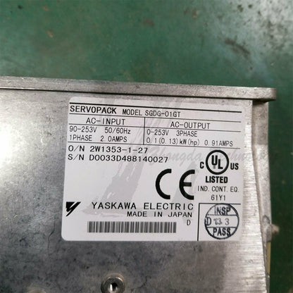 Used Yaskawa Servo Drive SGDG-01GT good test - YASKAWA