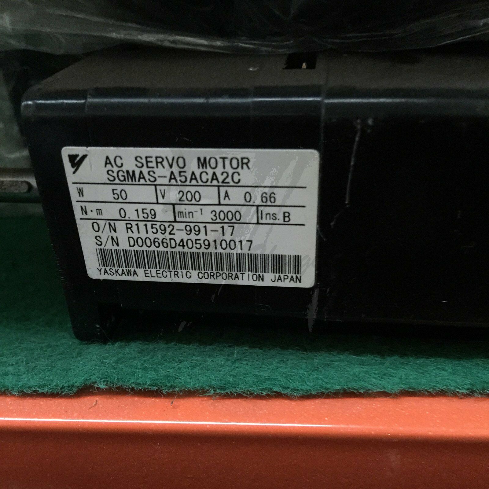 Used Yaskawa servo motor SGMAS-A5ACA2C good test - YASKAWA