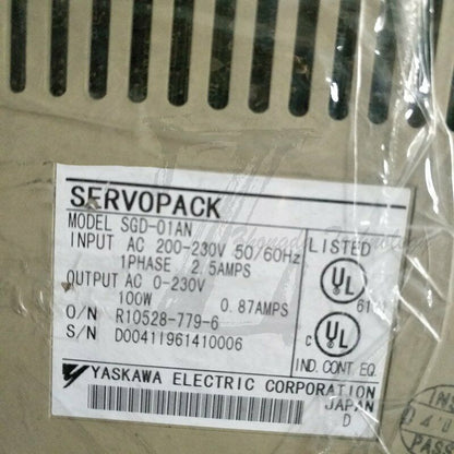 New In Box Yaskawa SGD-01AN AC server Driver - YASKAWA