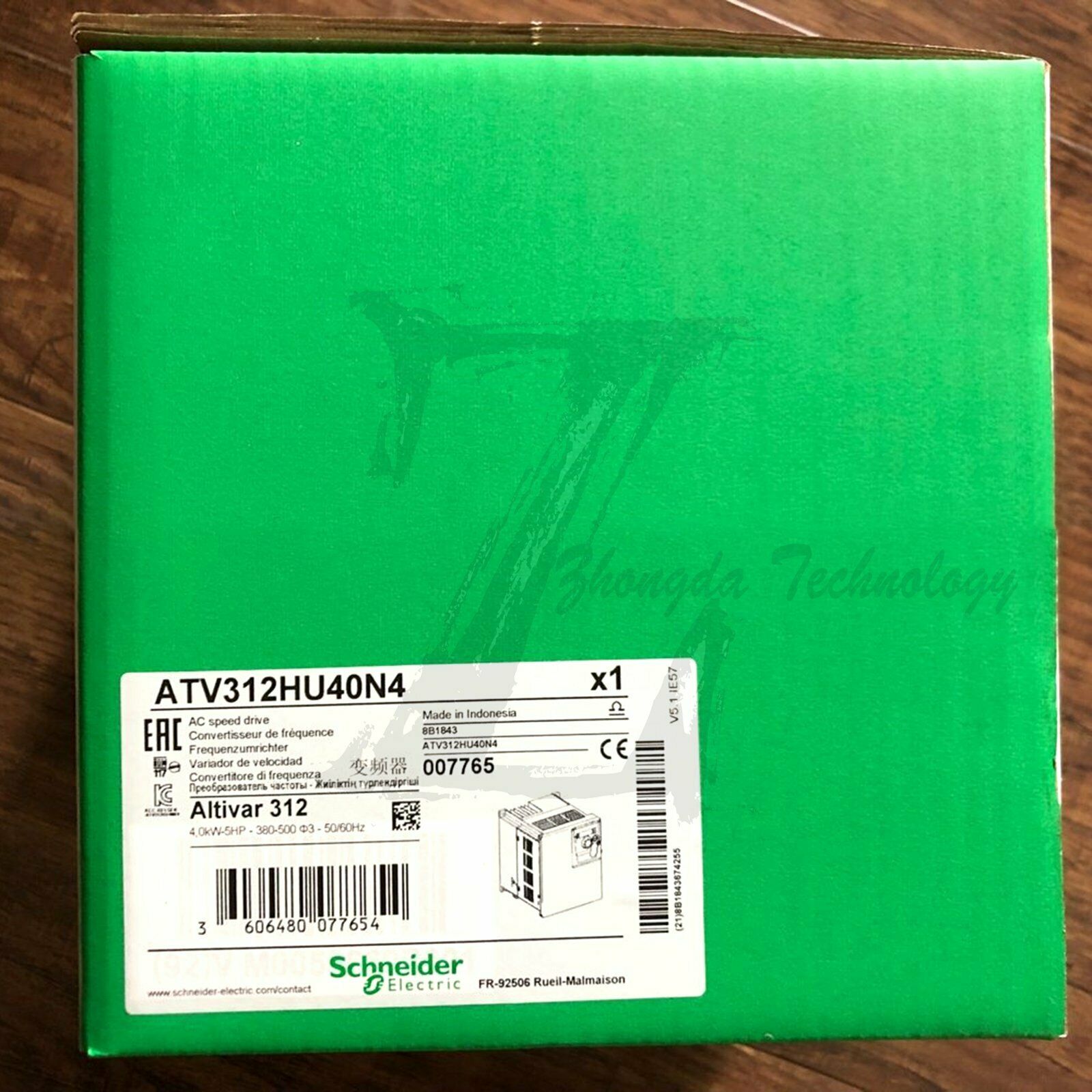 Schneider ATV312HU40N4 inverter 4kW - 9.2kVA - 150 W - 380..500 V - SCHNEIDER