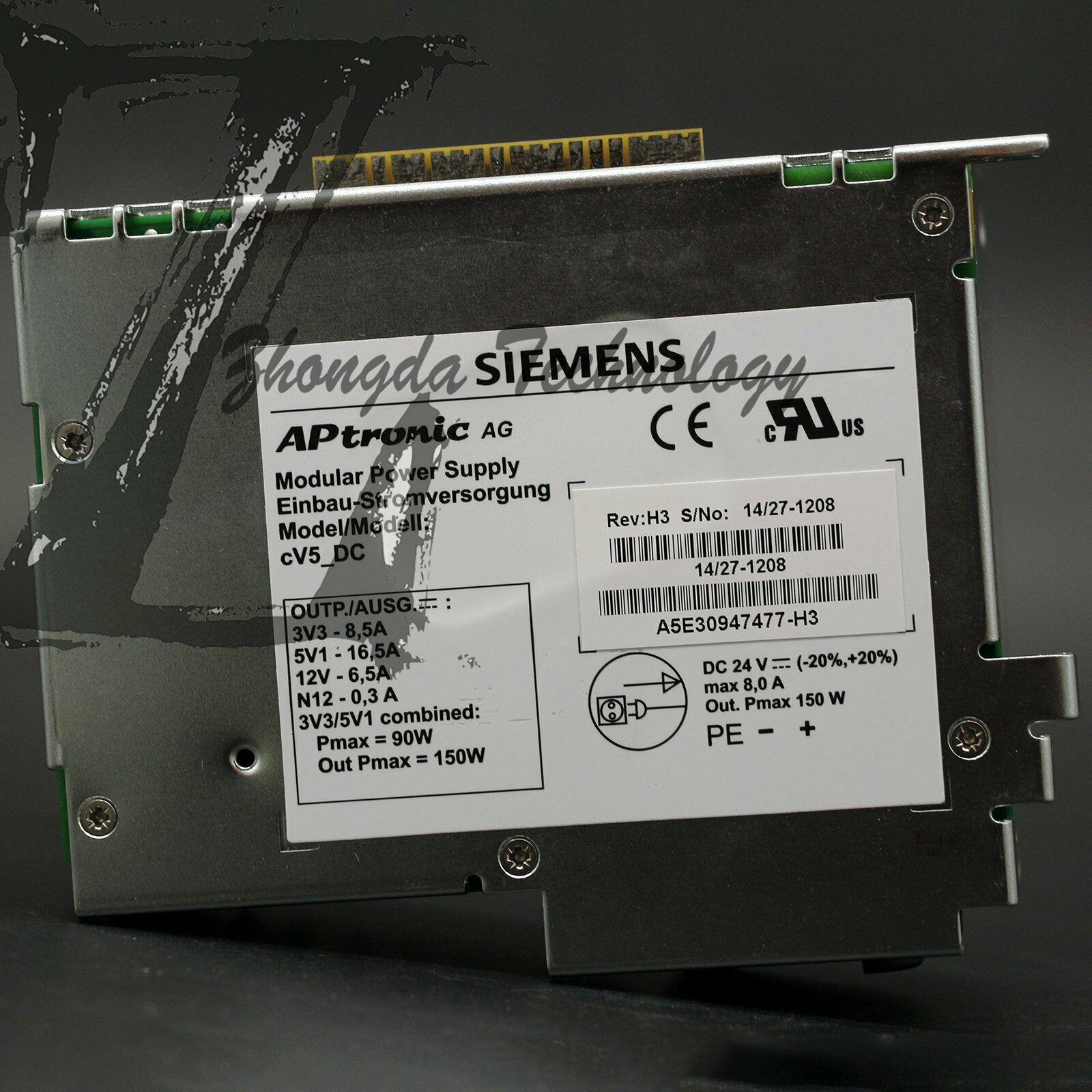 Used Siemens, Power Supply Module, 24 V dc，A5E30947477-H3