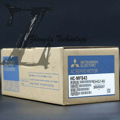 Mitsubishi Servo Motor 0.4 kW 200 V & 400 V 9 A 4500 rpm 1.3 Nm HC-MFS43 - MITSUBISHI