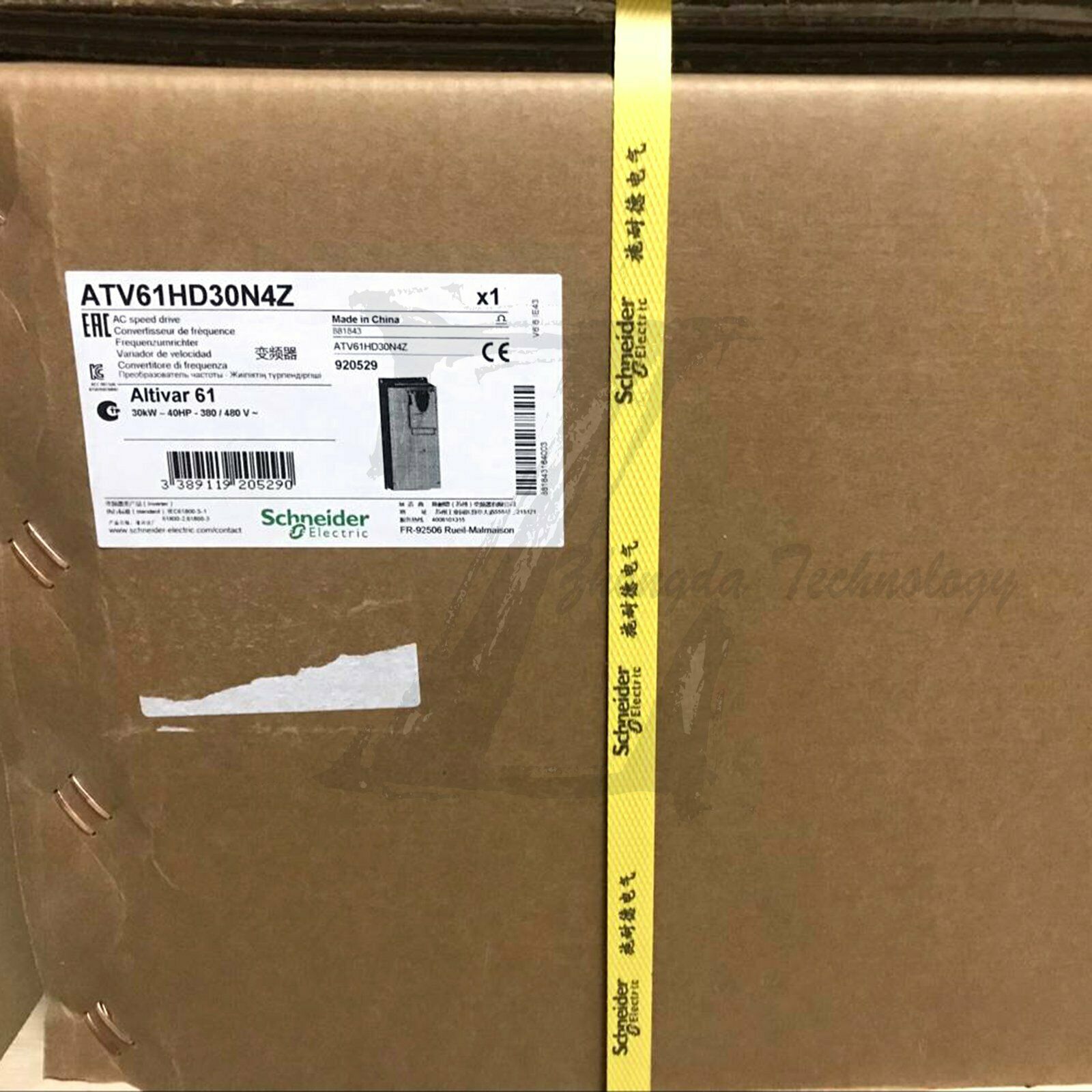 Schneider inverter ATV61HD30N4Z : ATV61 30kW 3P 380VAC, 30KW - SCHNEIDER