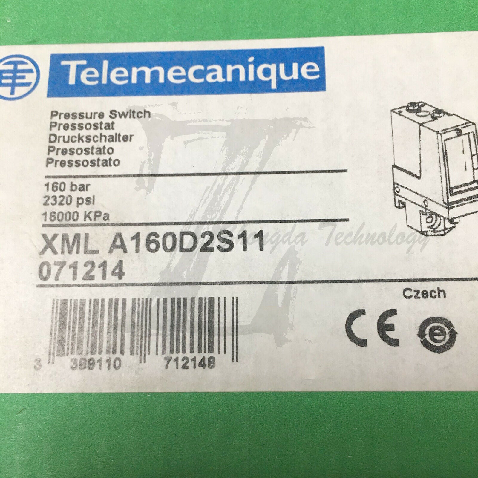 Schneider XMLA160D2S11 : Electromechanical pressure switch - SCHNEIDER