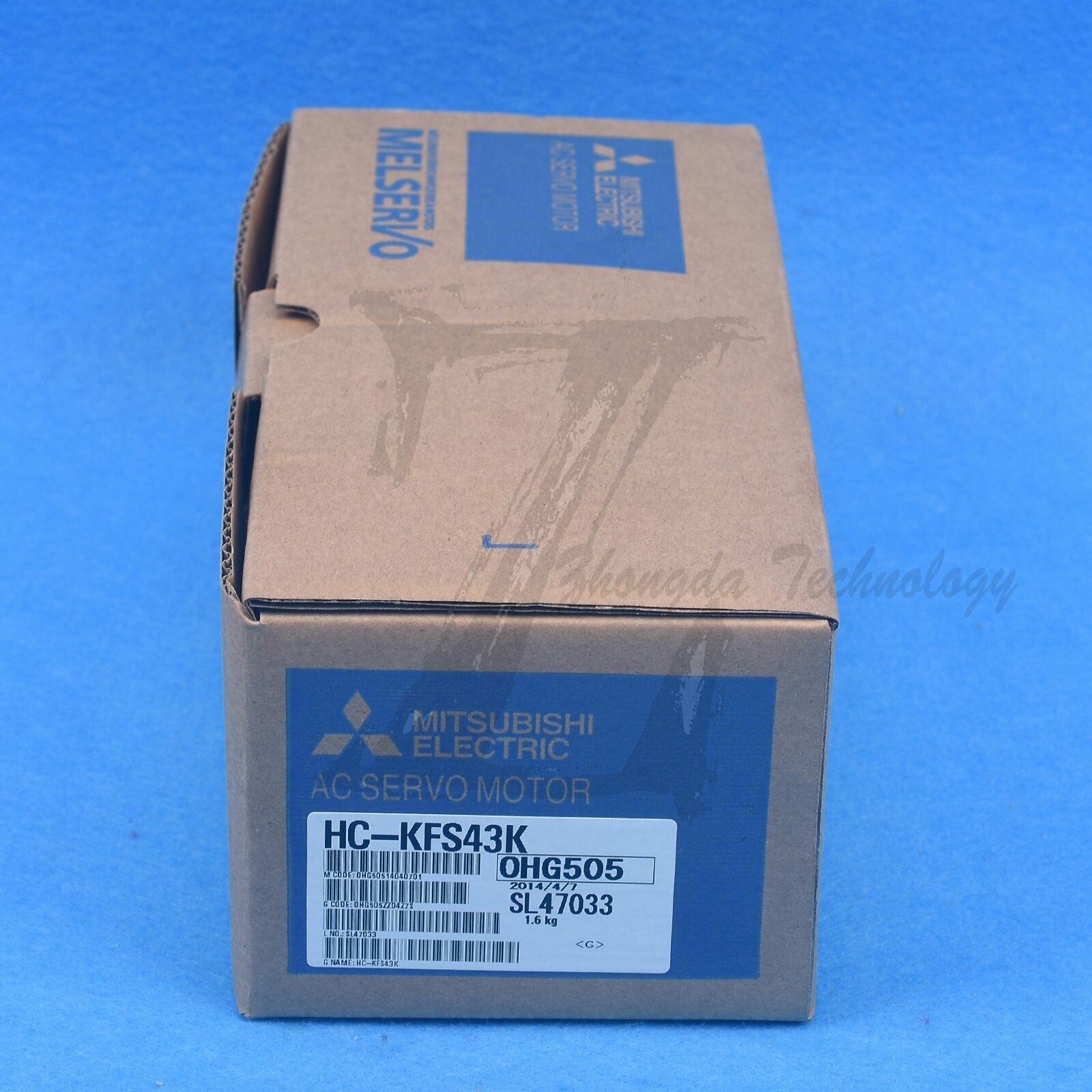 NEW Mitsubishi, Servo Motor, 0.4 kW, 200 V, 2.3 A, 3000 rpm HC-KFS43K - MITSUBISHI