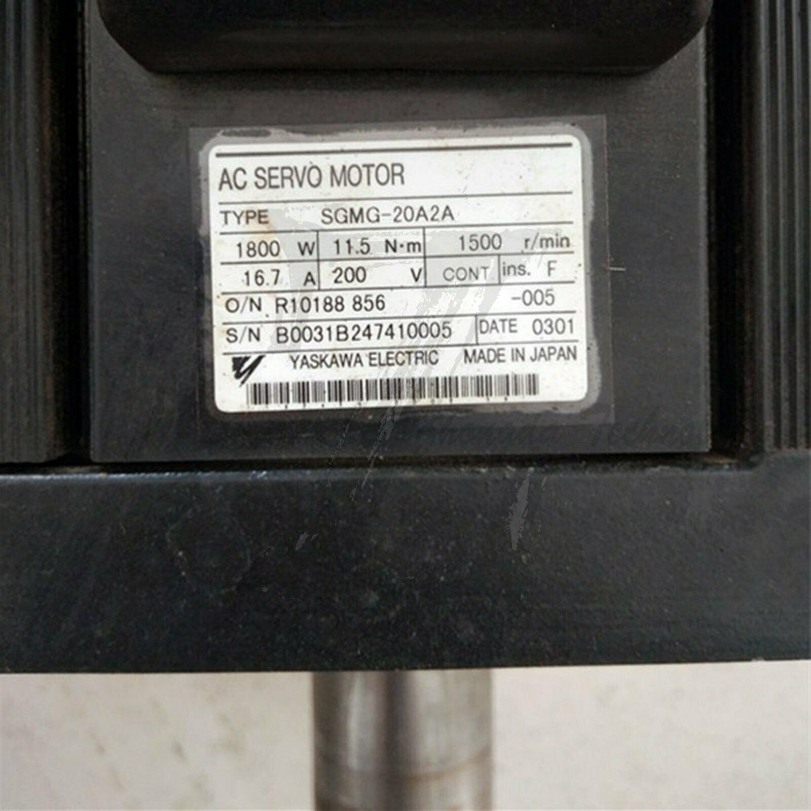 Used Yaskawa AC servo motor SGMG-20A2A good test - YASKAWA