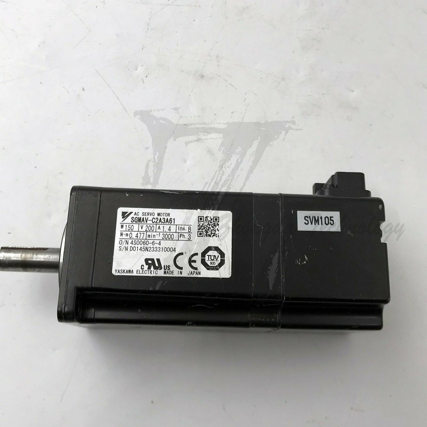 Used Yaskawa servo motor SGMAV-C2A3A61 Tested In Good Condition - YASKAWA