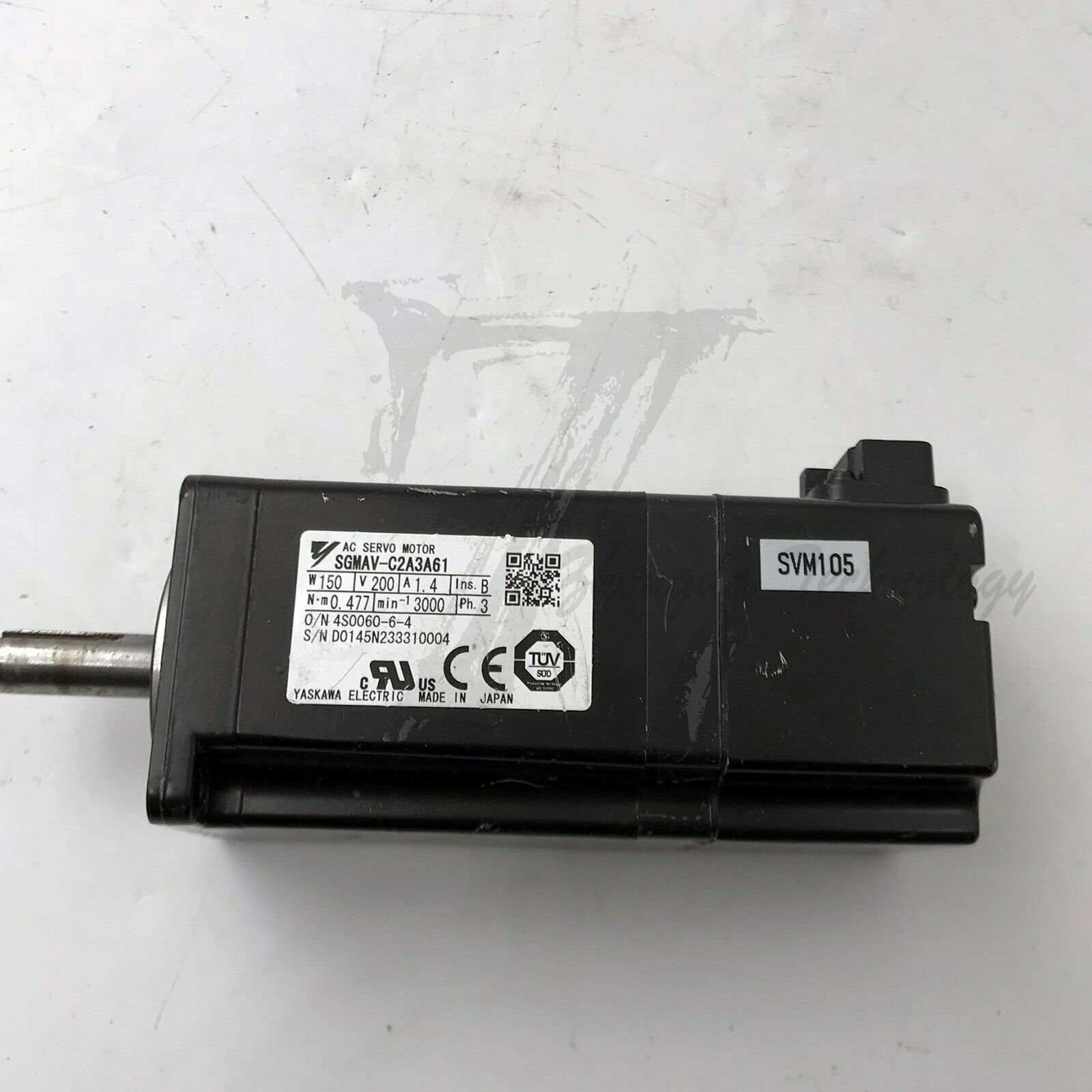 Used Yaskawa servo motor SGMAV-C2A3A61 Tested In Good Condition - YASKAWA