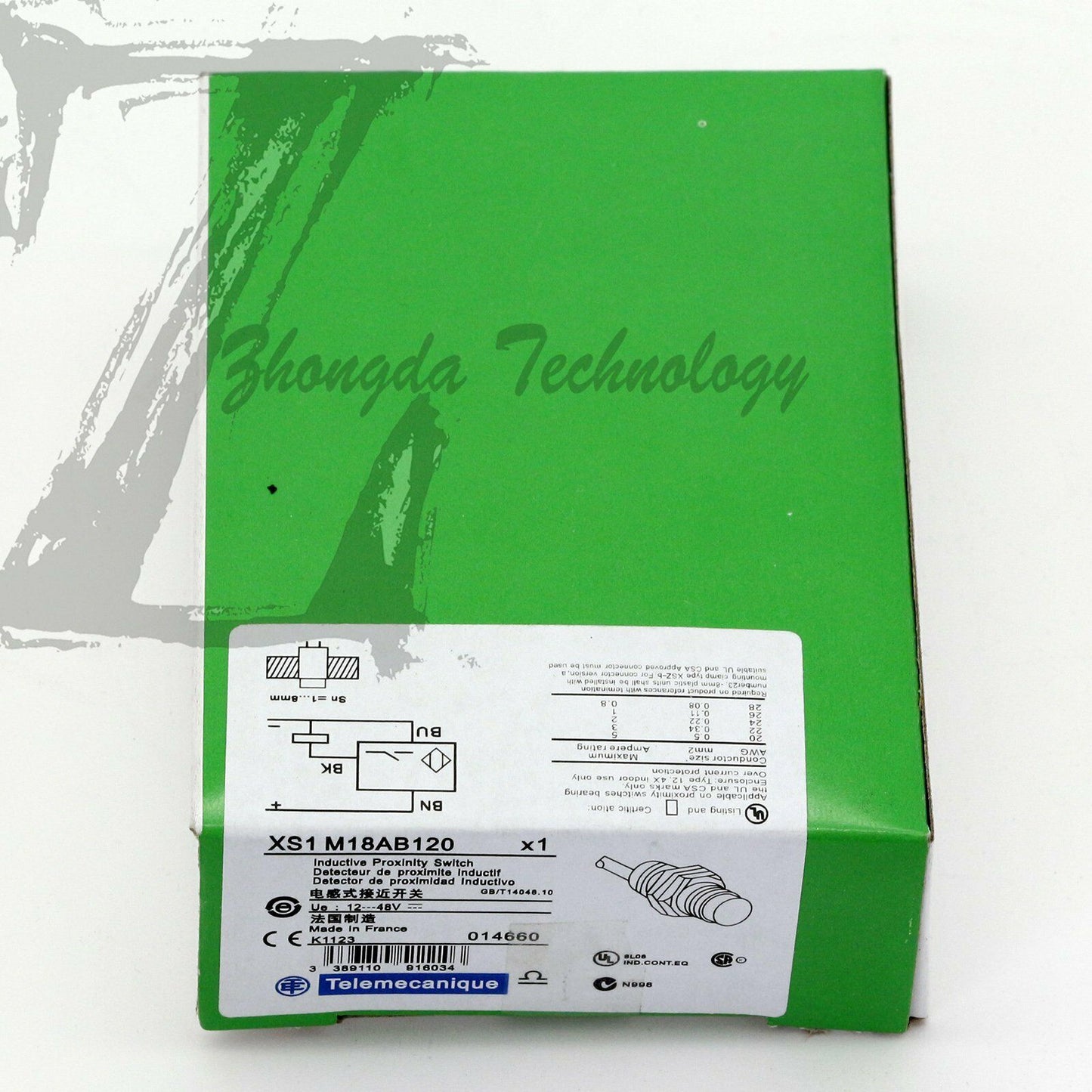 Schneider XS1M18AB120 : Inductive proximity switch, analog output - SCHNEIDER