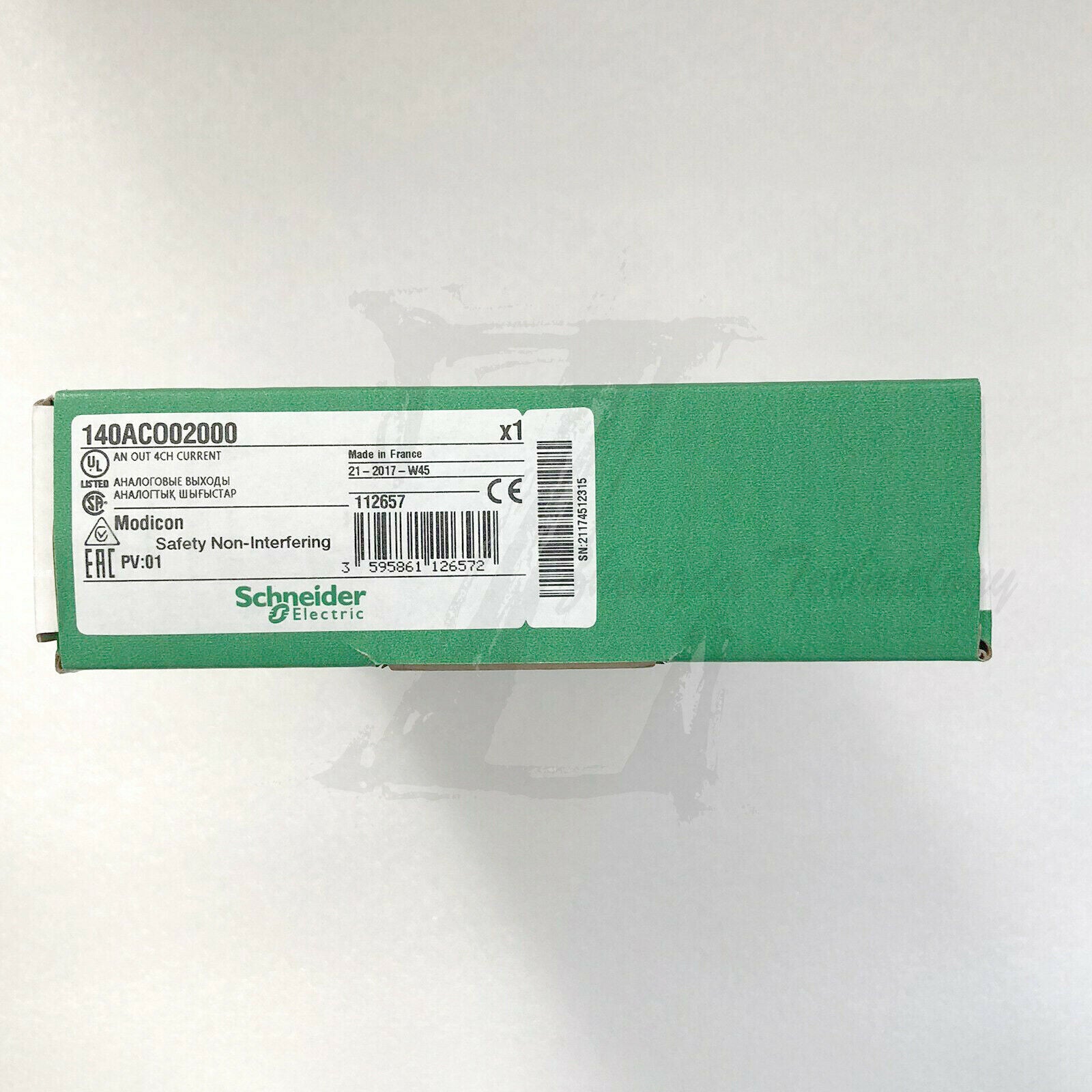 New Schneider 140ACO02000 Analog Output Module 4O-4.20 mA,12bits Bipolar Current - SCHNEIDER