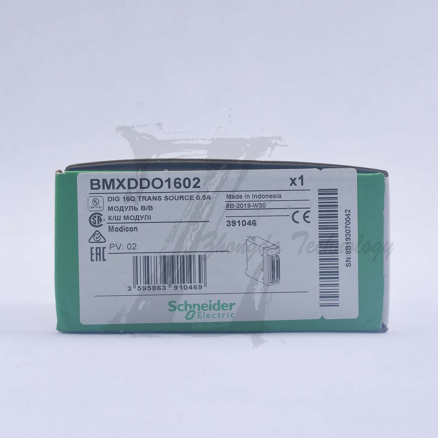 Schneider BMXDDO1602 discrete DC output module, 16-point output 24VDC transistor - SCHNEIDER