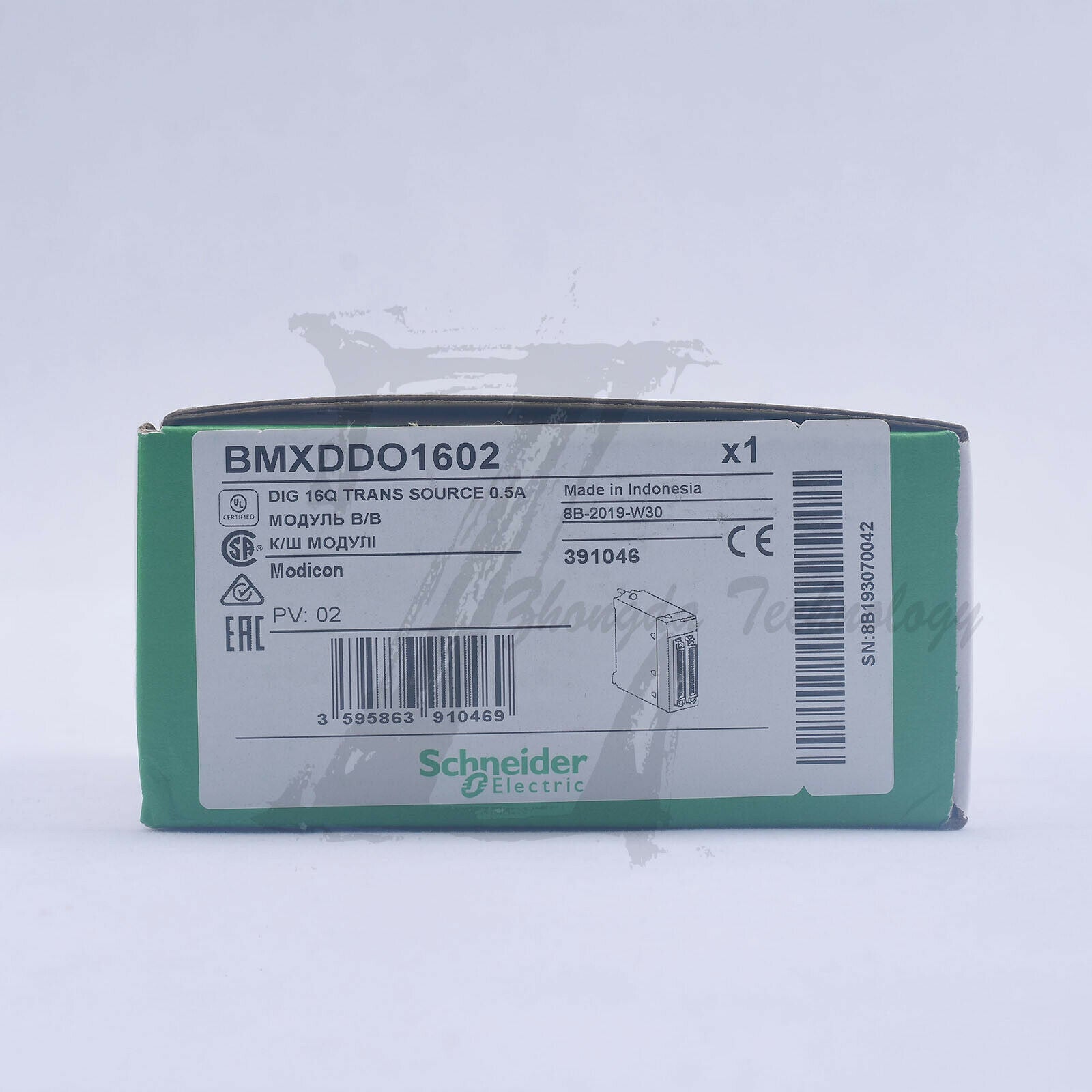Schneider BMXDDO1602 discrete DC output module, 16-point output 24VDC transistor - SCHNEIDER