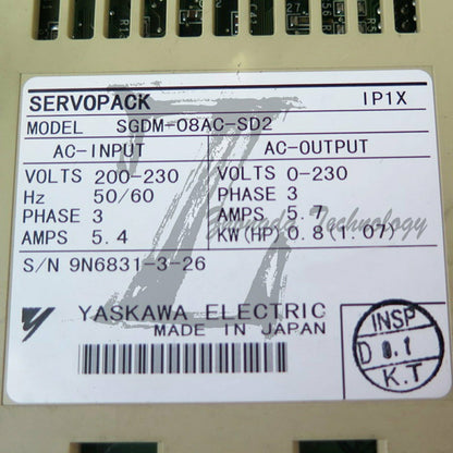 NEW Yaskawa AC Servo Drive SGDM-08AC-SD2 - YASKAWA