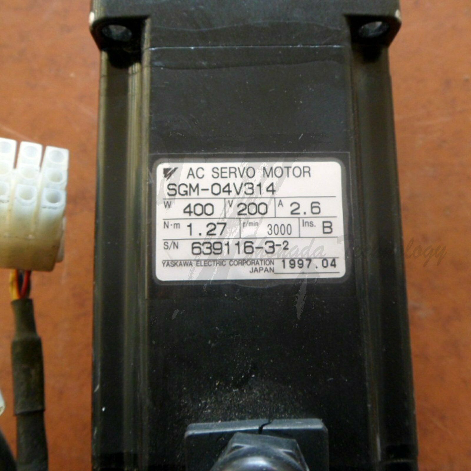Used Yaskawa AC Servo Motor SGM-04V314 good test - YASKAWA