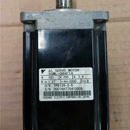 Used Yaskawa 400W servo motor SGML-04AF14 good - YASKAWA