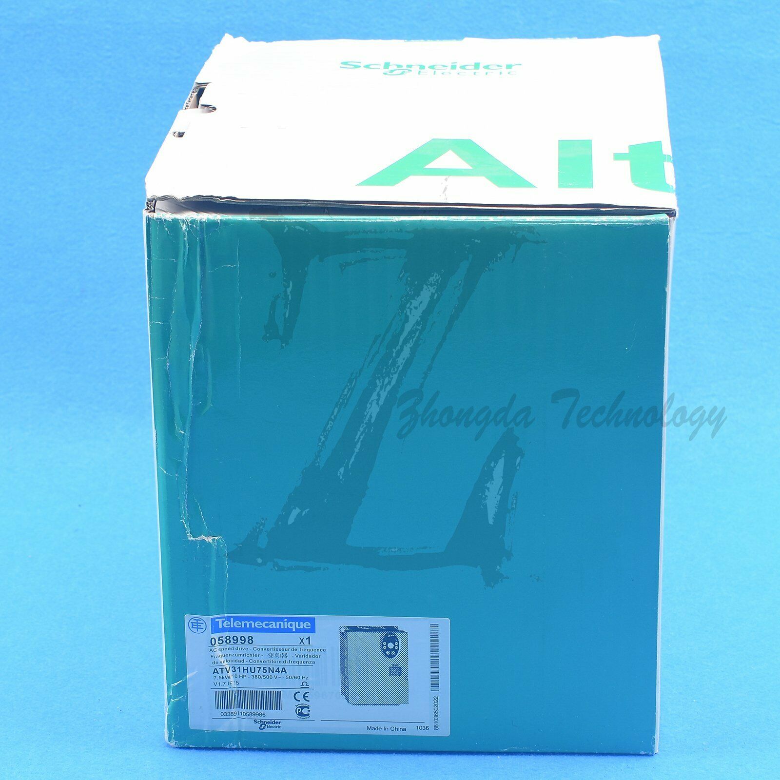 NEW Schneider inverter ATV31HU75N4A : ATV31 7.5kW three-phase, 380...500V - SCHNEIDER