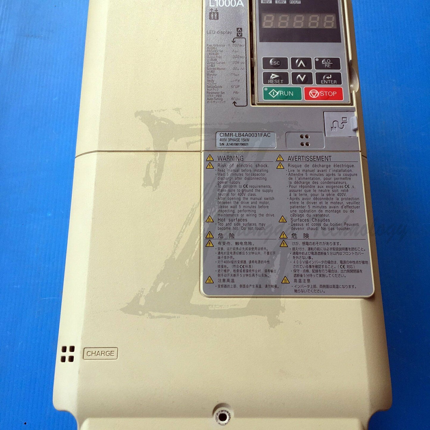 Used Yaskawa L1000A Inverter 11kw380v CIMR-LB4A0024FAB - YASKAWA
