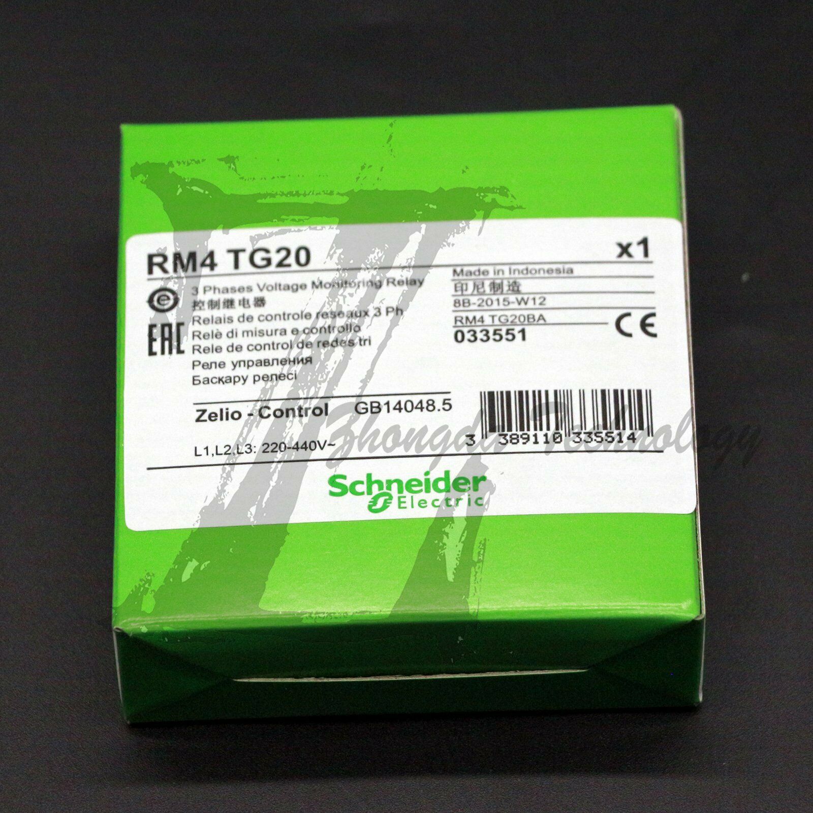 Schneider RM4TG20 motor phase sequence phase loss protection relay - Schneider