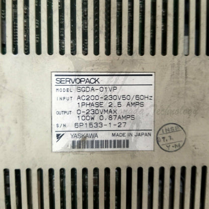 Used Yaskawa servo drive SGDA-01VP good test - YASKAWA