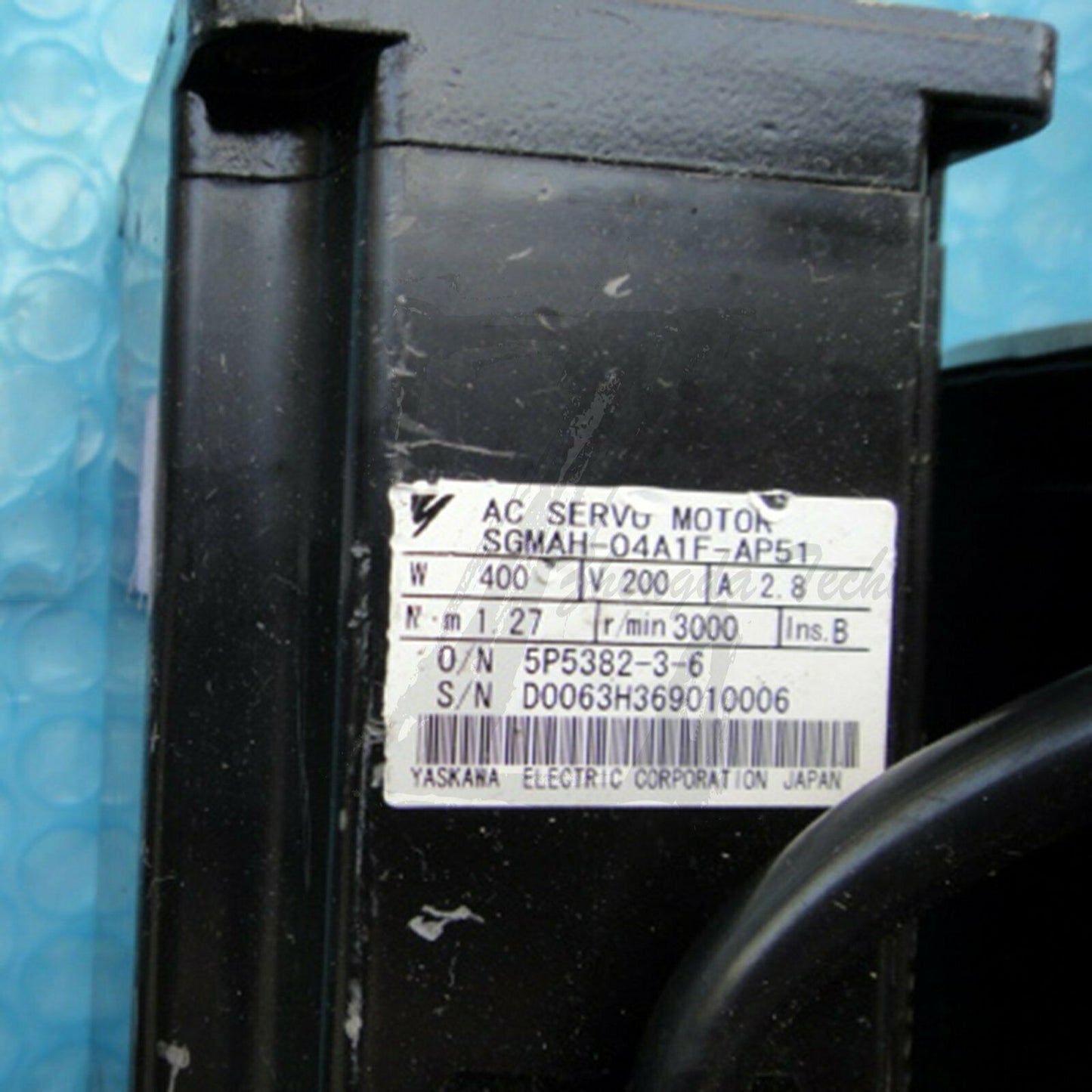 Used Yaskawa Servo Motor SGMAH-04A1F-AP51 Tested In Good Condition - YASKAWA