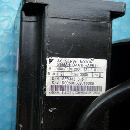 Used Yaskawa Servo Motor SGMAH-04A1F-AP51 Tested In Good Condition - YASKAWA