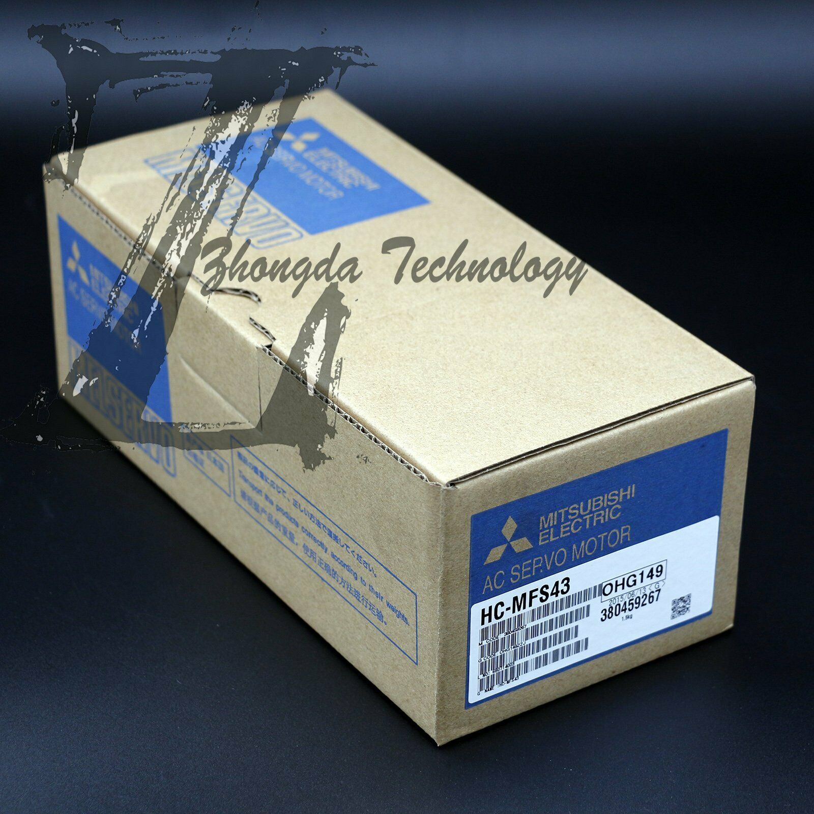 Mitsubishi Servo Motor 0.4 kW 200 V & 400 V 9 A 4500 rpm 1.3 Nm HC-MFS43 - MITSUBISHI