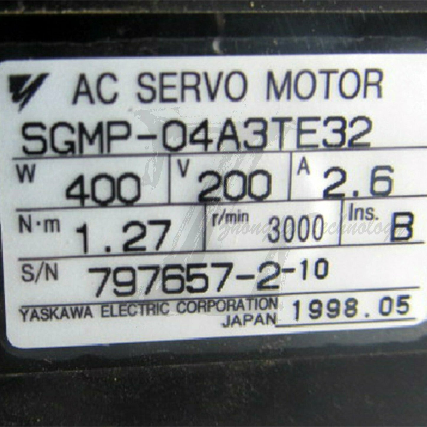 Used Yaskawa SGMP-08A3TE32 Tested In Good Condition - YASKAWA