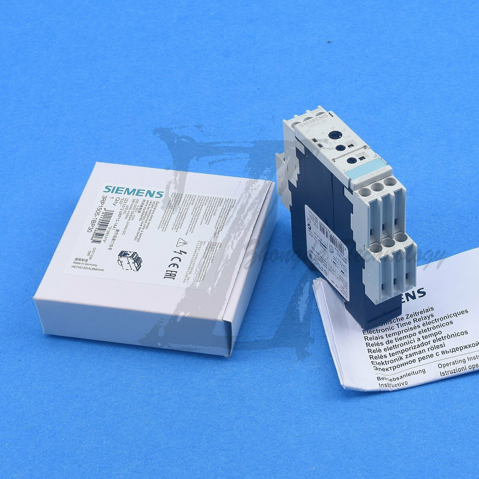 New Siemens Time Relay 3RP1505-1BP30 0.05s-100h Timing Relay Siemens