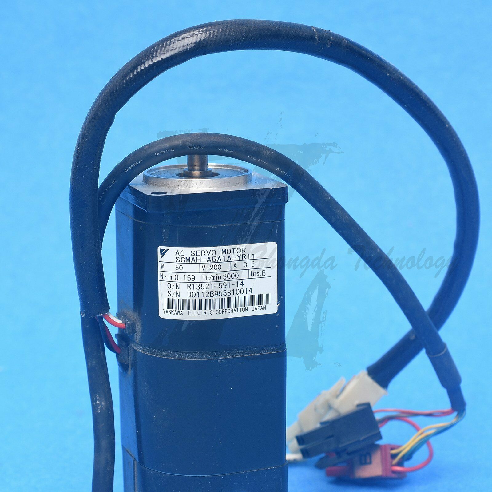 Used Yaskawa AC servo motor SGMAH-A5A1A-YR11 Tested In Good Condition - YASKAWA