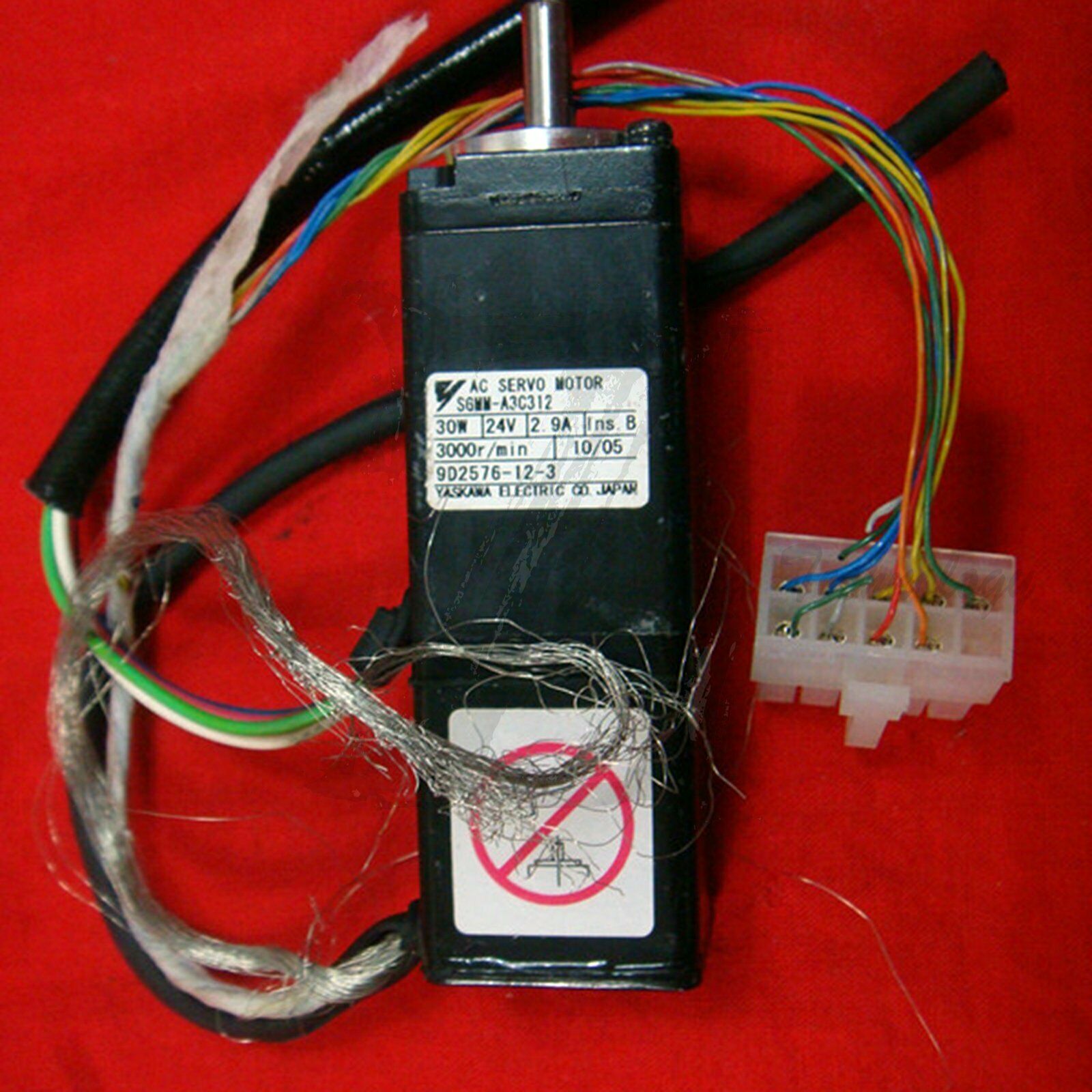 Used Yaskawa AC servo motor SGMM-A3C312 Tested In Good Condition - YASKAWA