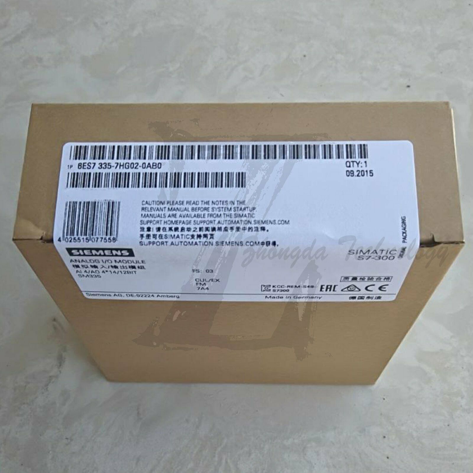 New Siemens analog module 6ES7335-7HG02-0AB0 Siemens