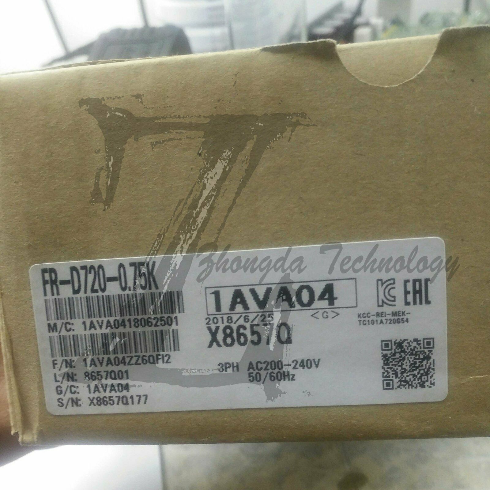 New Mitsubishi Inverter FR-D720-0.75K 220V-0.75KW - MITSUBISHI