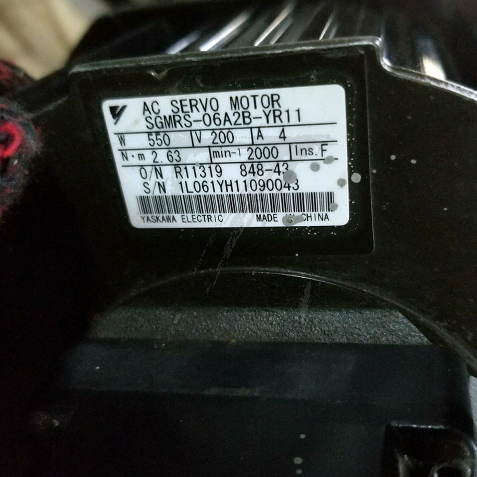 Used Yaskawa Electric SGMRS-06A2B-YR11 Tested In Good Condition - YASKAWA