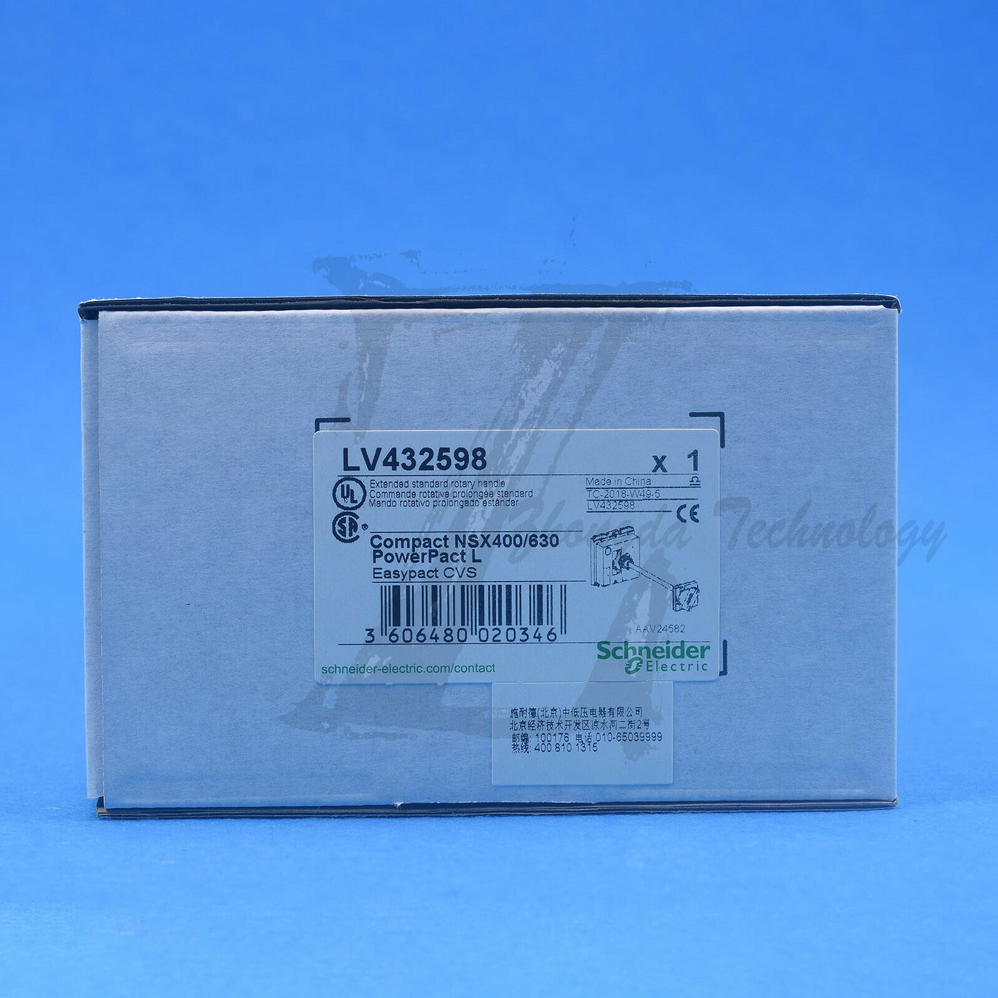 Schneider LV432598 : Extended Rotating Handle - Black - for NSX400..630 - SCHNEIDER