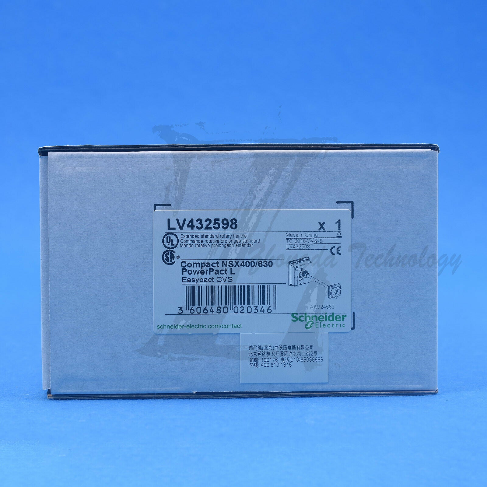 Schneider LV432598 : Extended Rotating Handle - Black - for NSX400..630 - SCHNEIDER