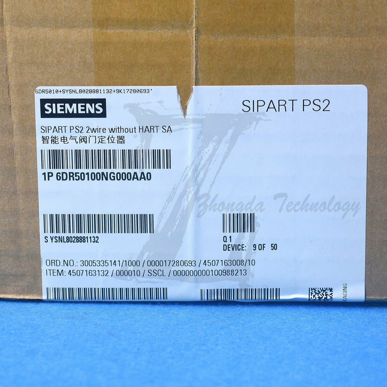 New Siemens intelligent electric valve positioner 6DR50100NG000AA0 Siemens