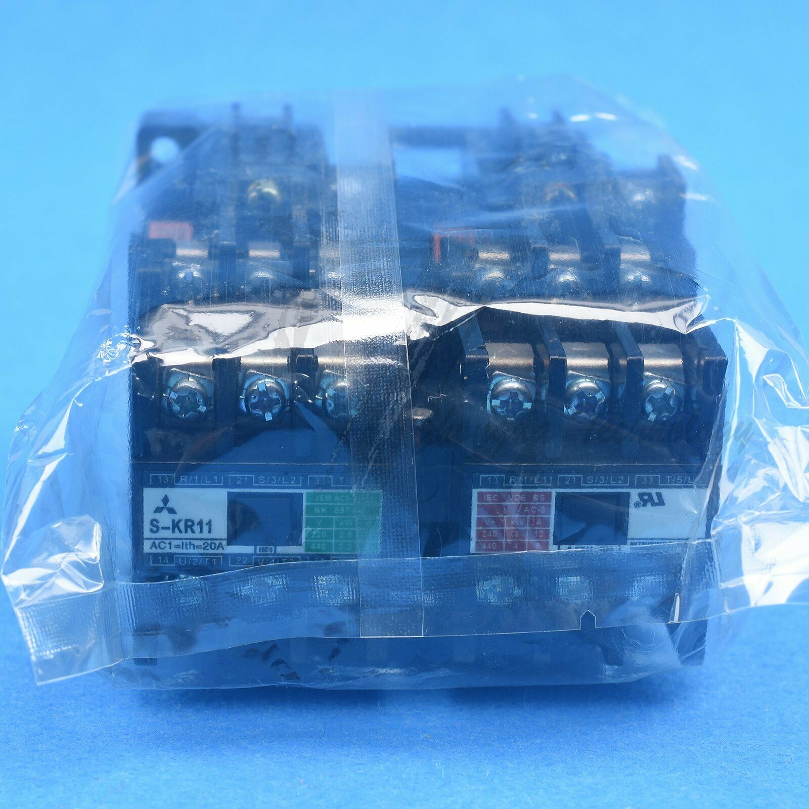 NEW Mitsubishi double interlocking contactor S-KR11 200V 100V - MITSUBISHI