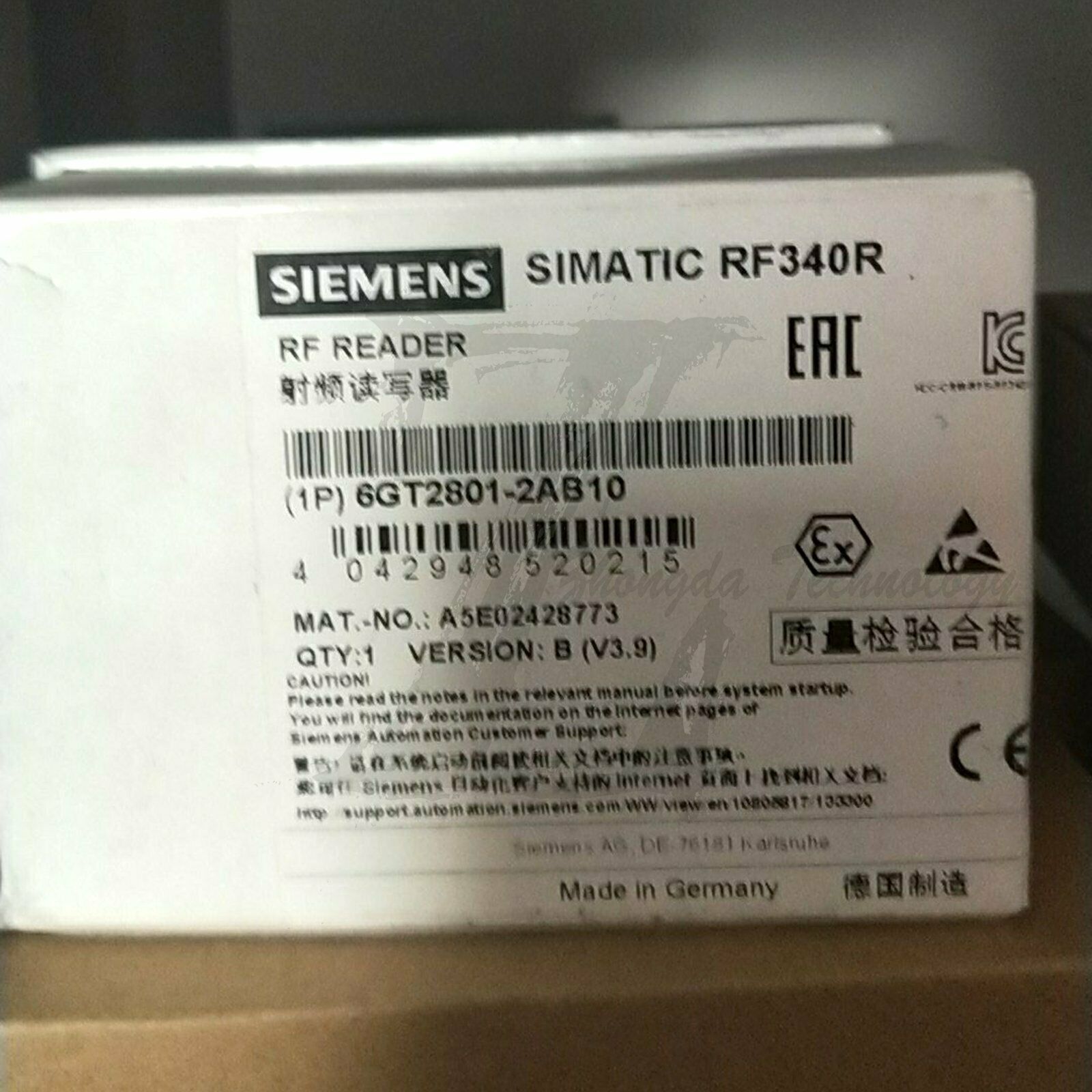 New Siemens RF Reader 6GT2801-2AB10 6GT28012AB10 Siemens