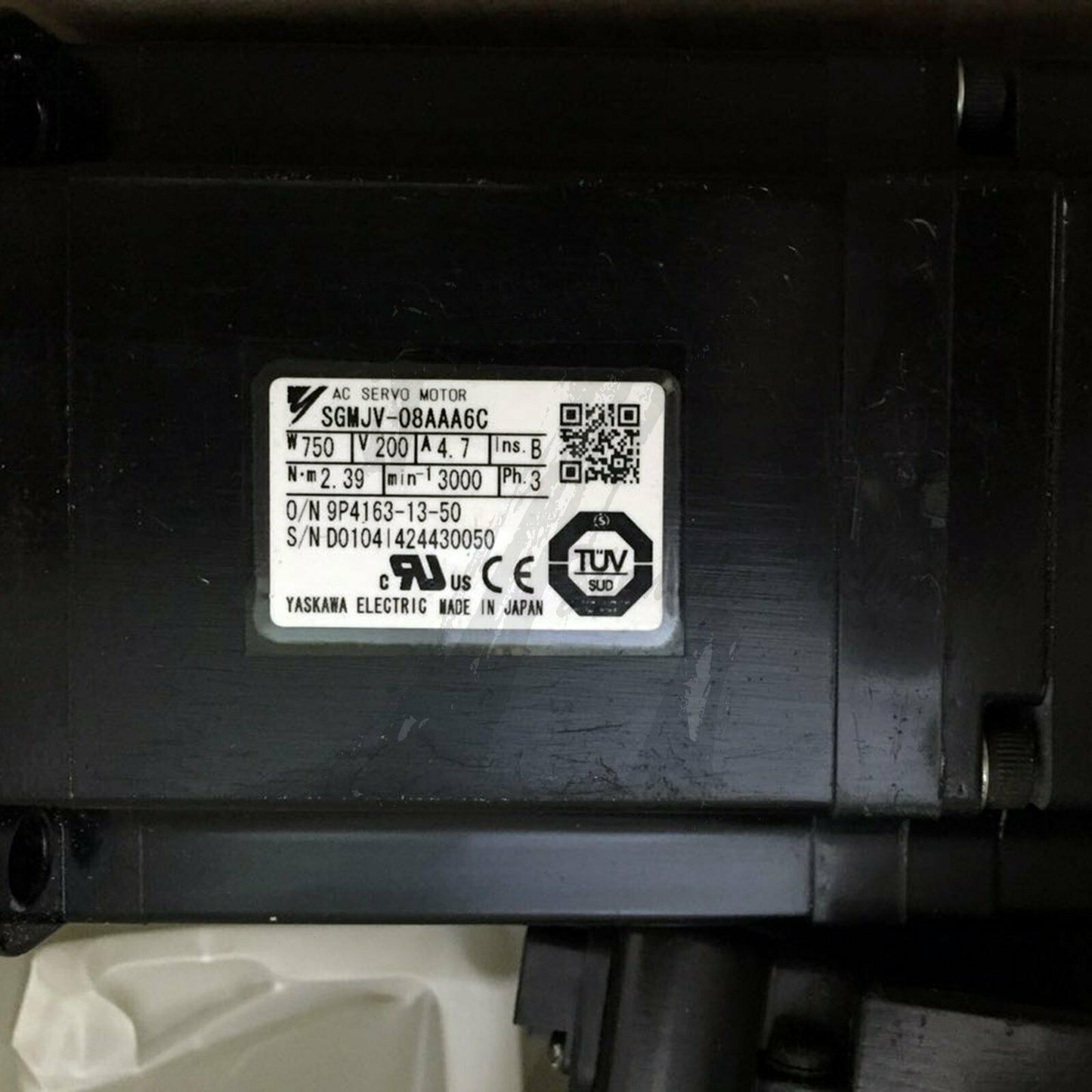 Used Yaskawa servo motor SGMJV-08AAA6C good - YASKAWA