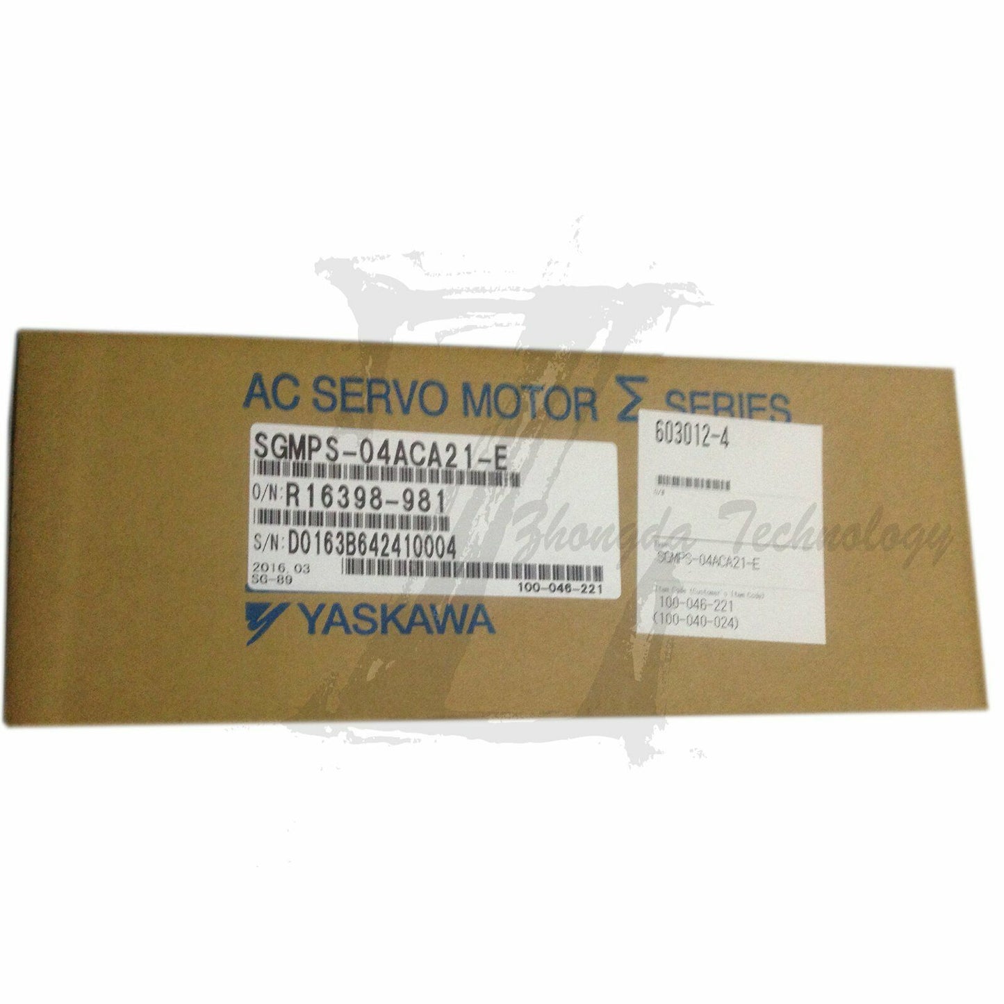 New In Box Yaskawa SGMPS-04ACA21-E AC servo motor - YASKAWA