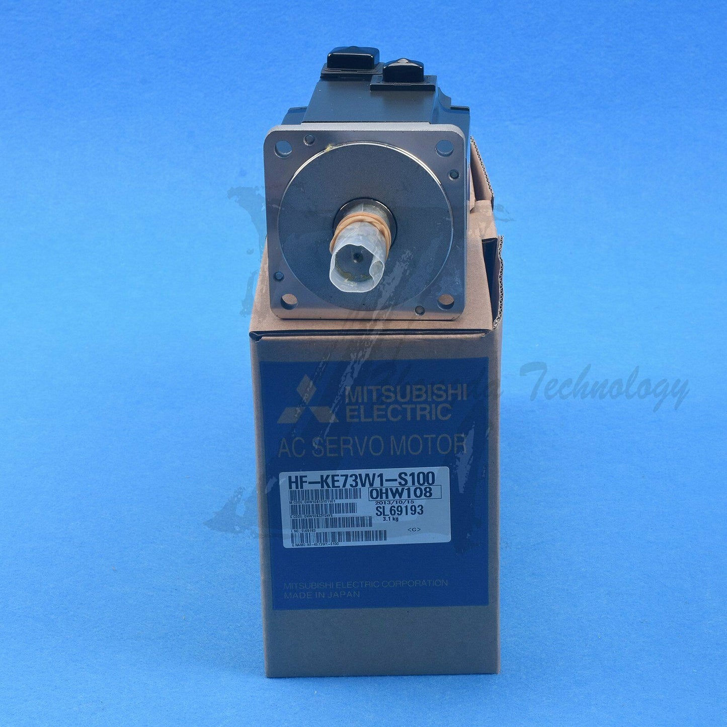Mitsubishi AC Servo Motor, 750 W, 5.2 A, 3000 rpm, 7.2 Nm, HF-KE73W1-S100 - MITSUBISHI