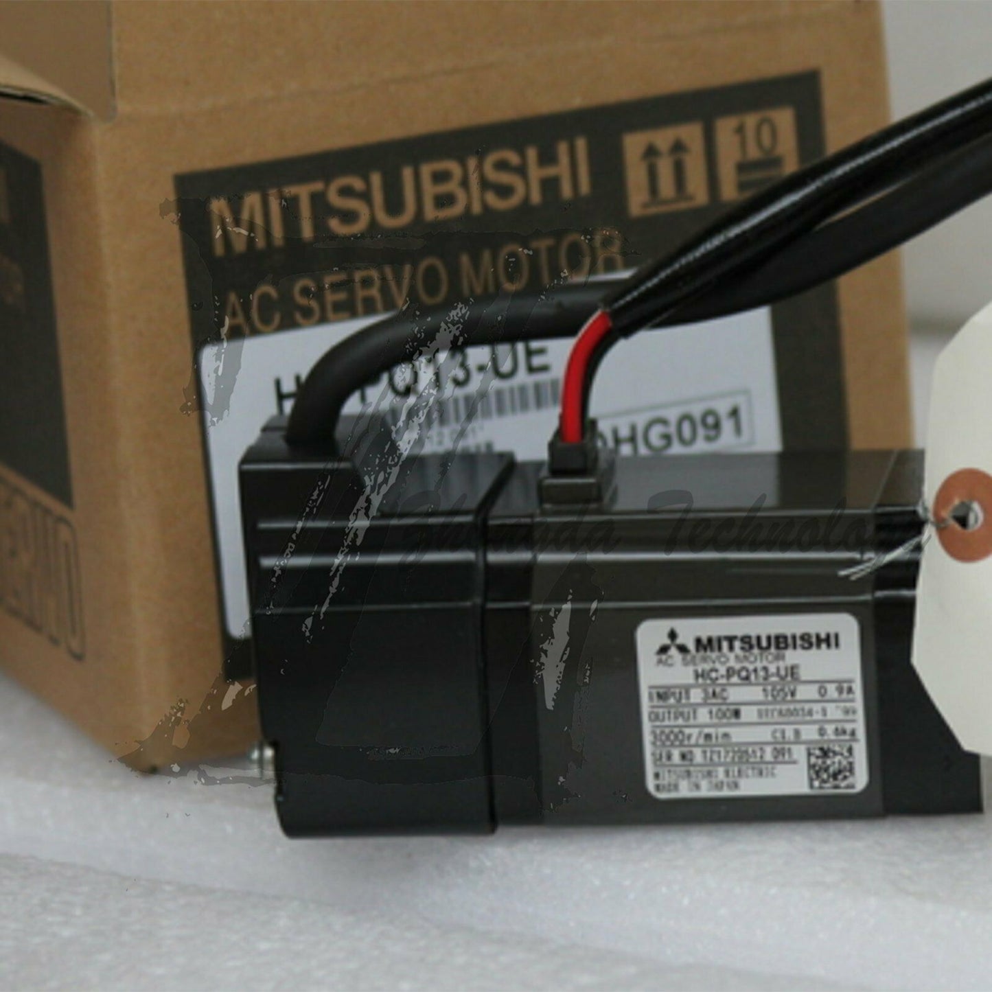 New Mitsubishi Servo Motor, 5 A, 100 kW, 4500 rpm, 0.32 Nm,HC-PQ13-UE - MITSUBISHI