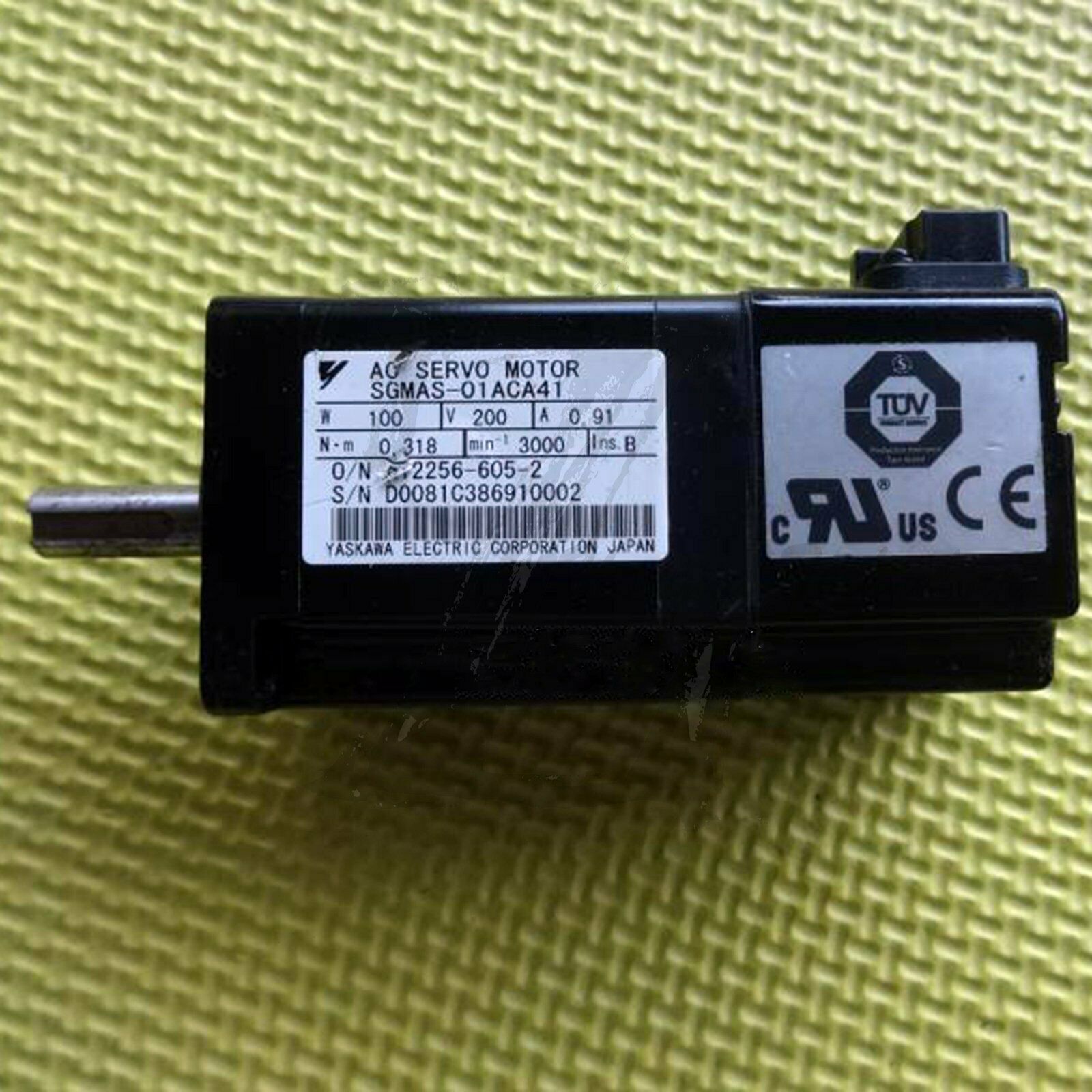 Used Yaskawa servo motor SGMAS-01ACA41 SGMAS01ACA41 Tested Good - YASKAWA