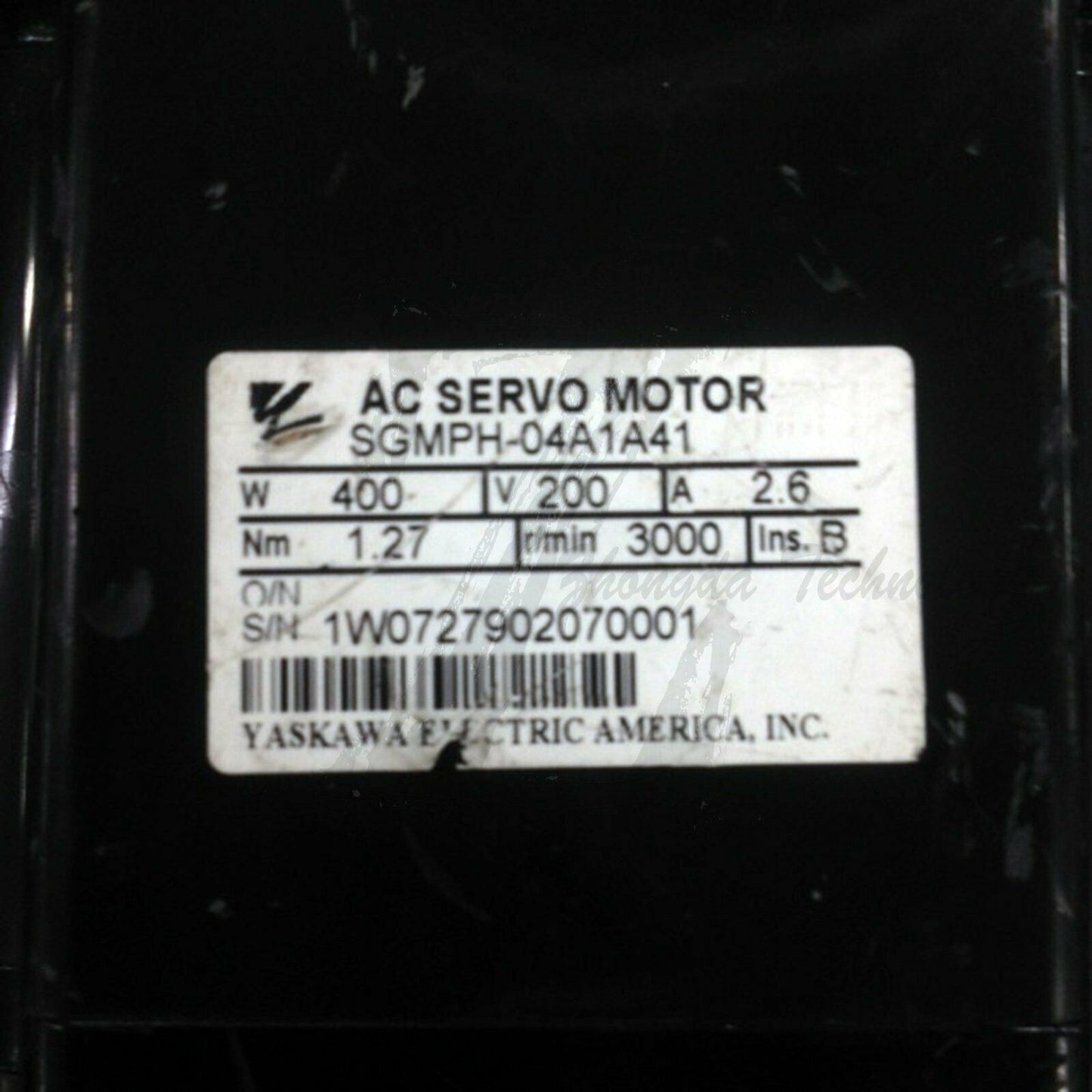 Used Yaskawa servo motor SGMPH-04A1A41 Tested In Good Condition - YASKAWA