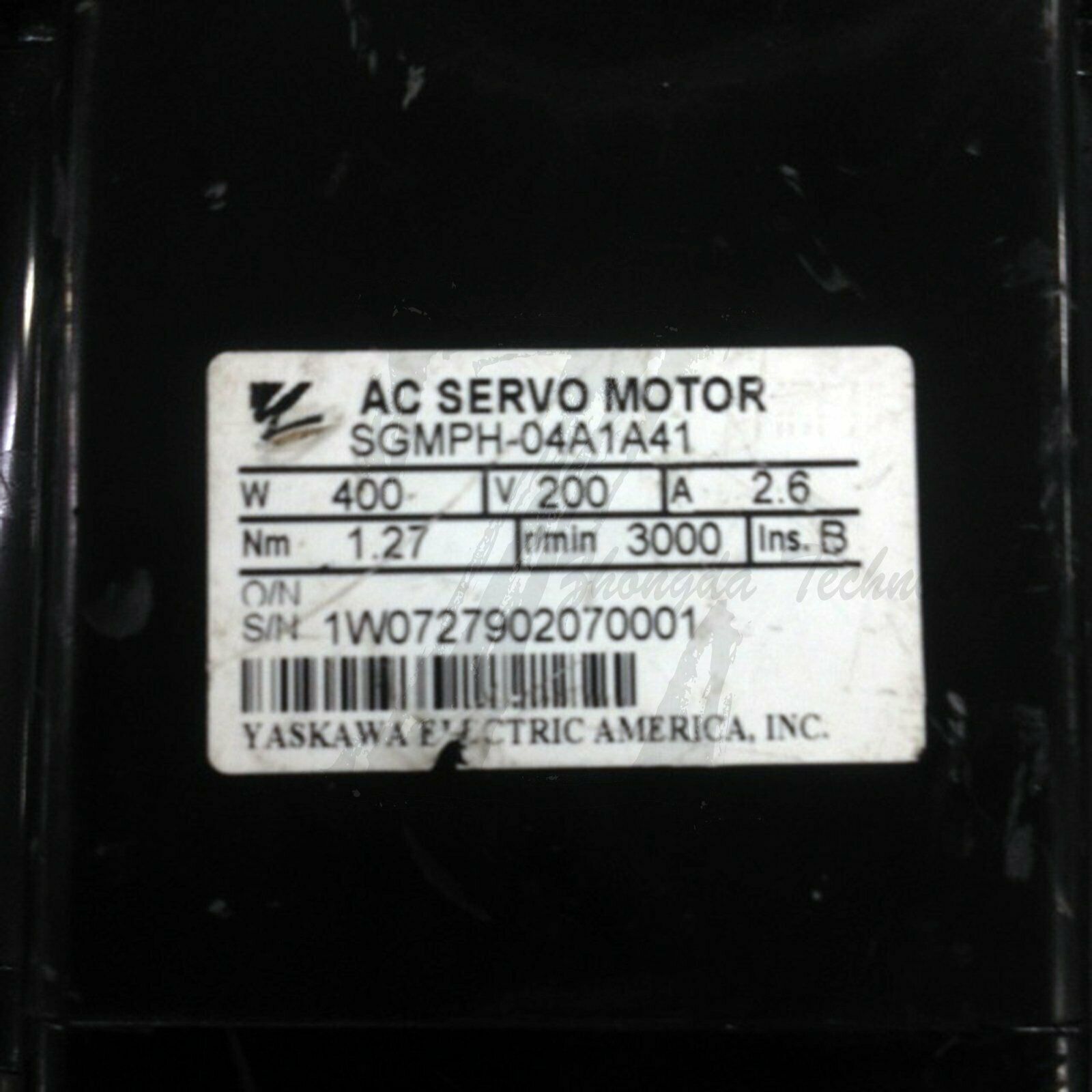 Used Yaskawa servo motor SGMPH-04A1A41 Tested In Good Condition - YASKAWA