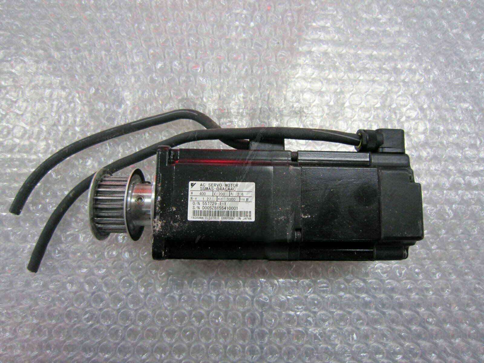 Used Yaskawa servo motor SGMAS-04ACA4C Tested In Good Condition - YASKAWA