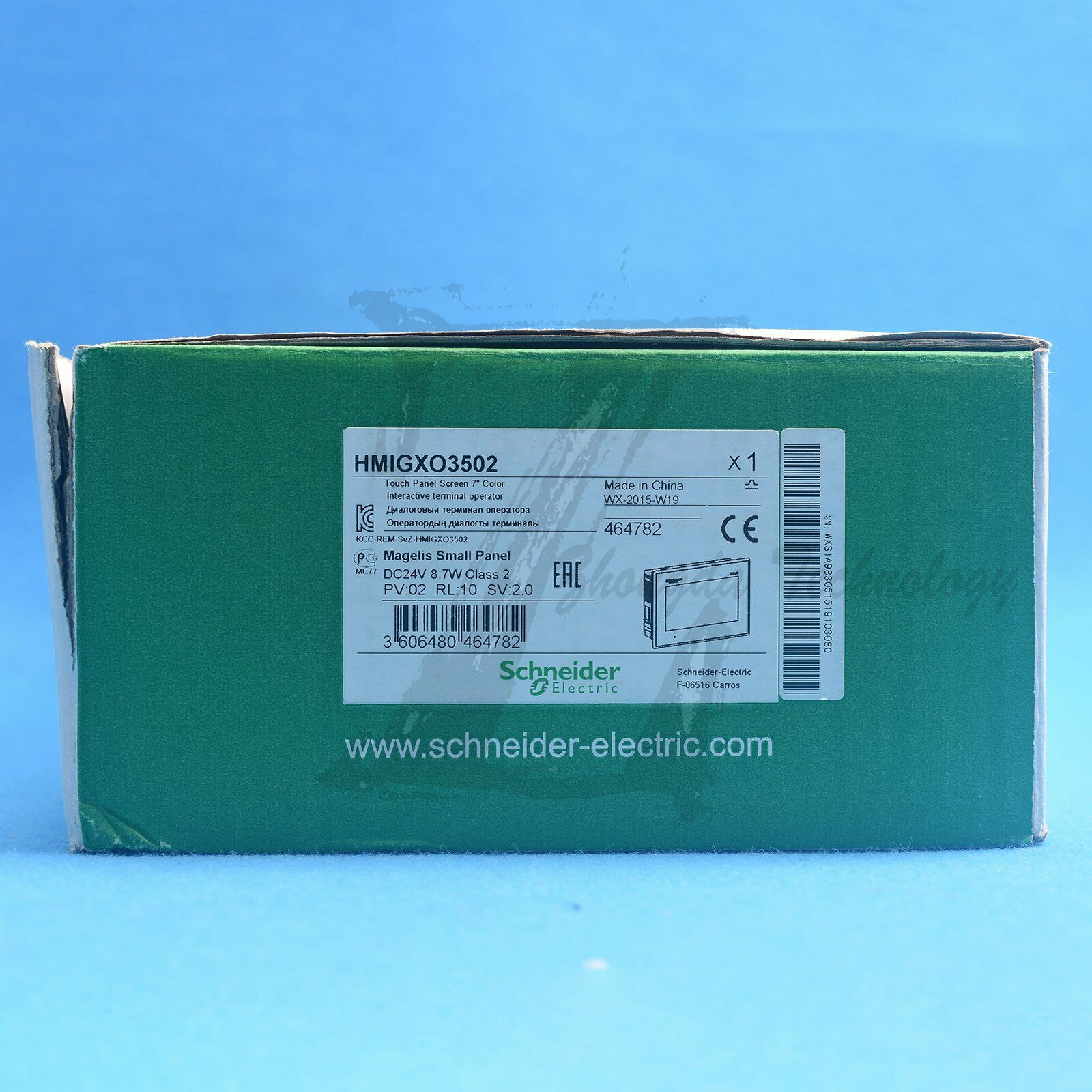 New Schneider Magelis 7" Color Panel Touch Screen HMIGXO3502 - SCHNEIDER