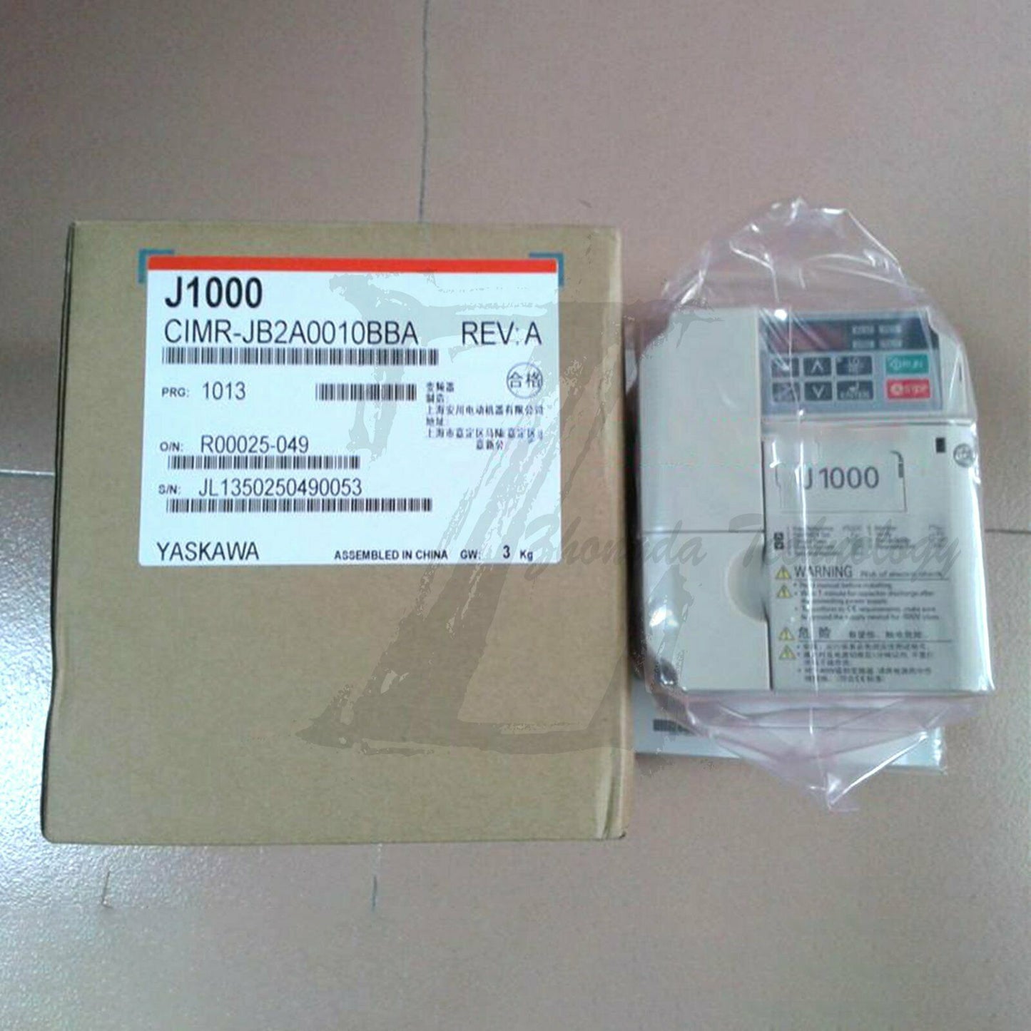 NEW Yaskawa Inverter CIMR-JB2A0010BBA J1000 1.5kw Single Phase 220v - YASKAWA