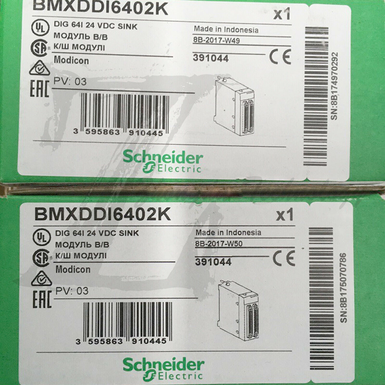 Schneider BMXDDI6402K : Discrete DC input module, 64-point input 24VDC - SCHNEIDER